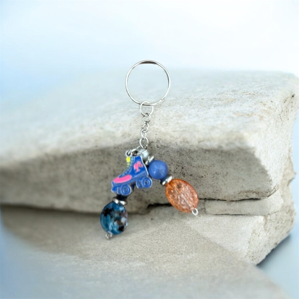 Barbie Keychain/Bag Charm Multi Color Beaded Handmade Accessorie